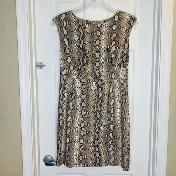 MICHAEL MICHAEL KORS Snakeskin Open Back Dress Size 10 - Picture 1 of 11